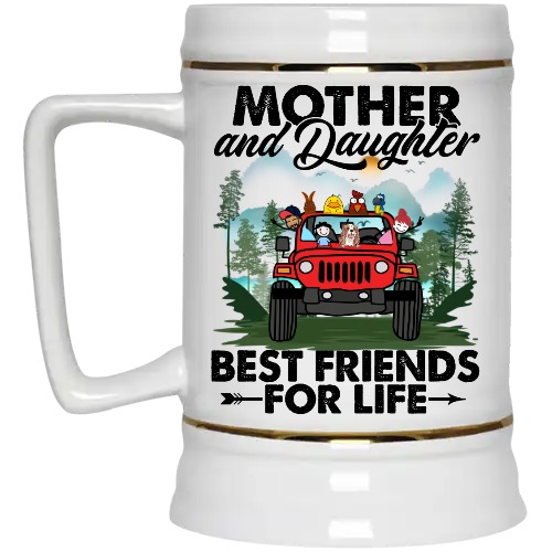 Jeep wrangler jk yj mother father daughter son grandma grandpa brother sister the legend and the legacy personalized beer ste