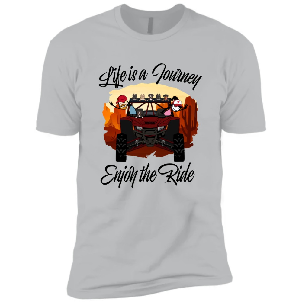 UTV Side By Side life is a journey enjoy the ride customized perfect funny family gift personalized premium short sleeve t-sh