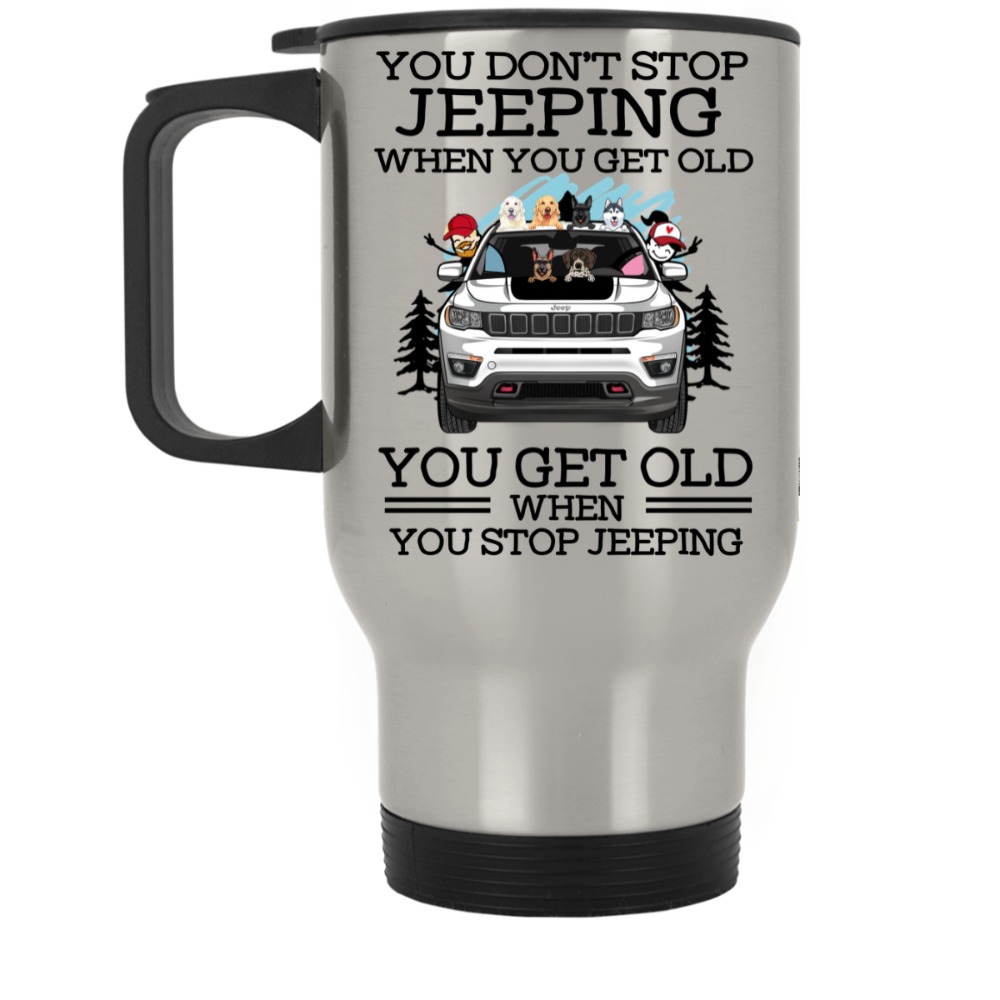 Jeep compass trailhawk pigs alpacas turtles parrots rabbits horses skunks ferrets you don't stop jeeping when you get old you