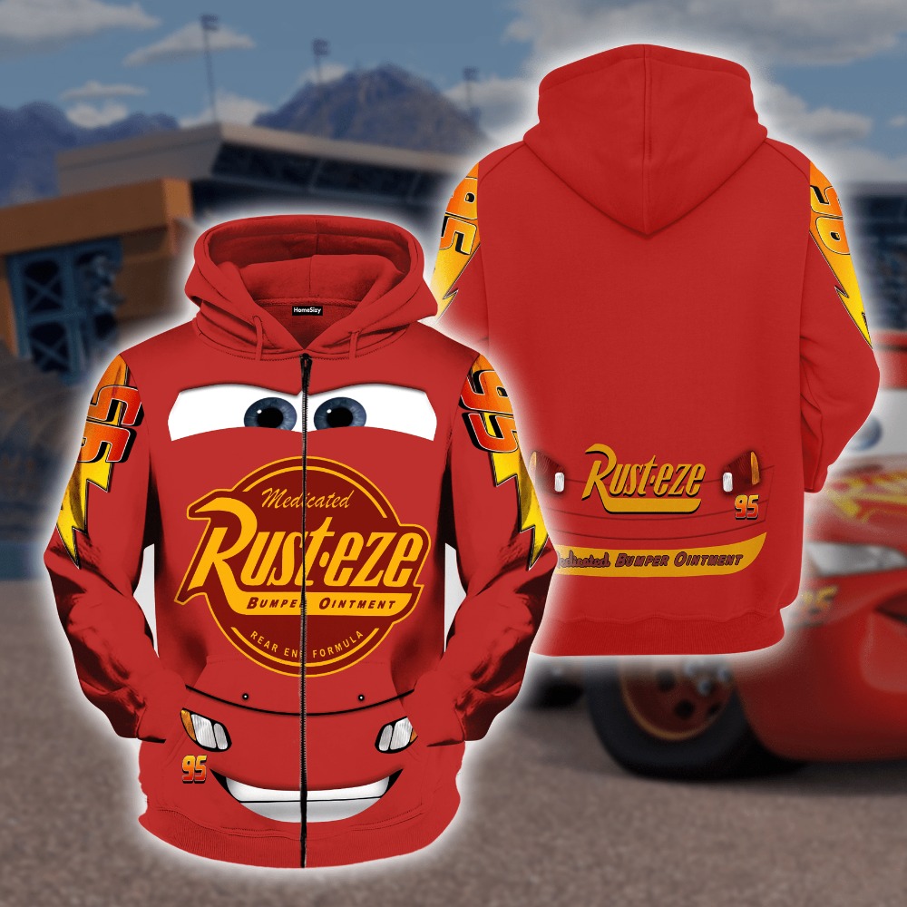 Lightning McQueen Car Racing Outfits Cosplay Costumes Gifts For Mens Womens Boys Girls Adult Kid Funny Birthday Presents Idea