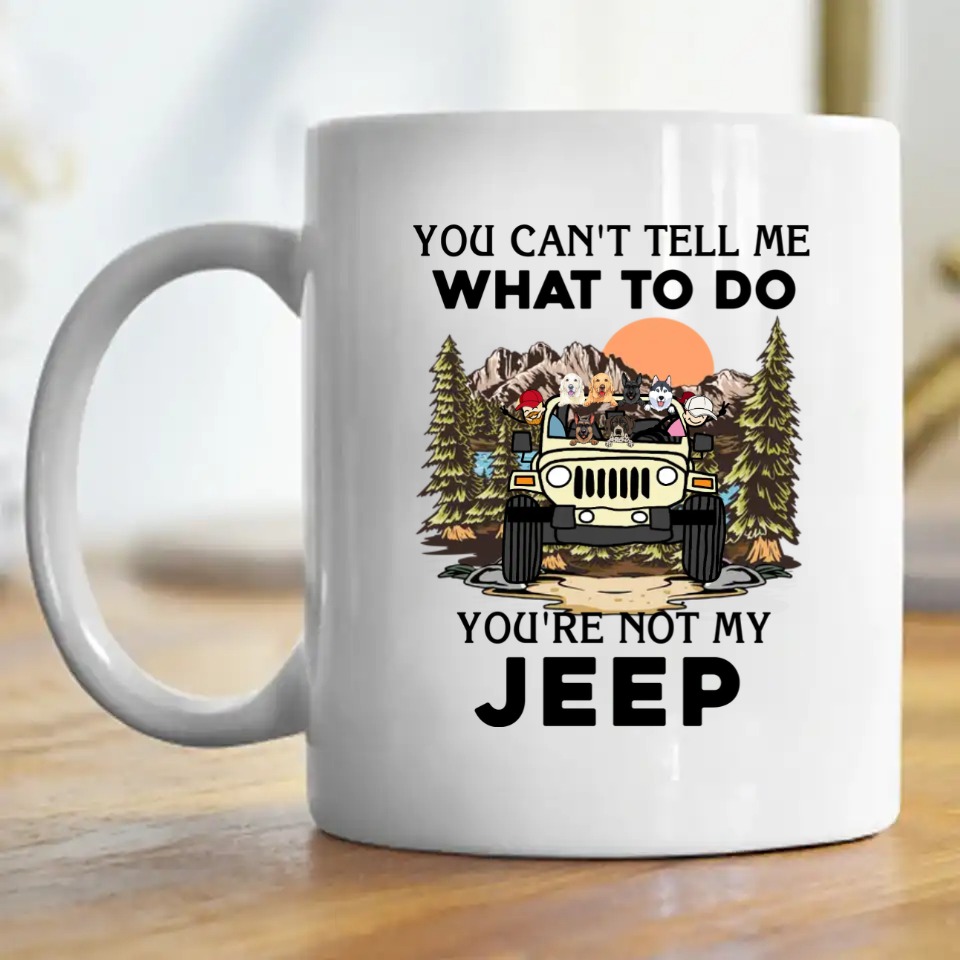 Jeep dog cat real women drive Jeeps Jeep life personalized coffee mug perfect gift idea funny custom gift - NH - 0446775
