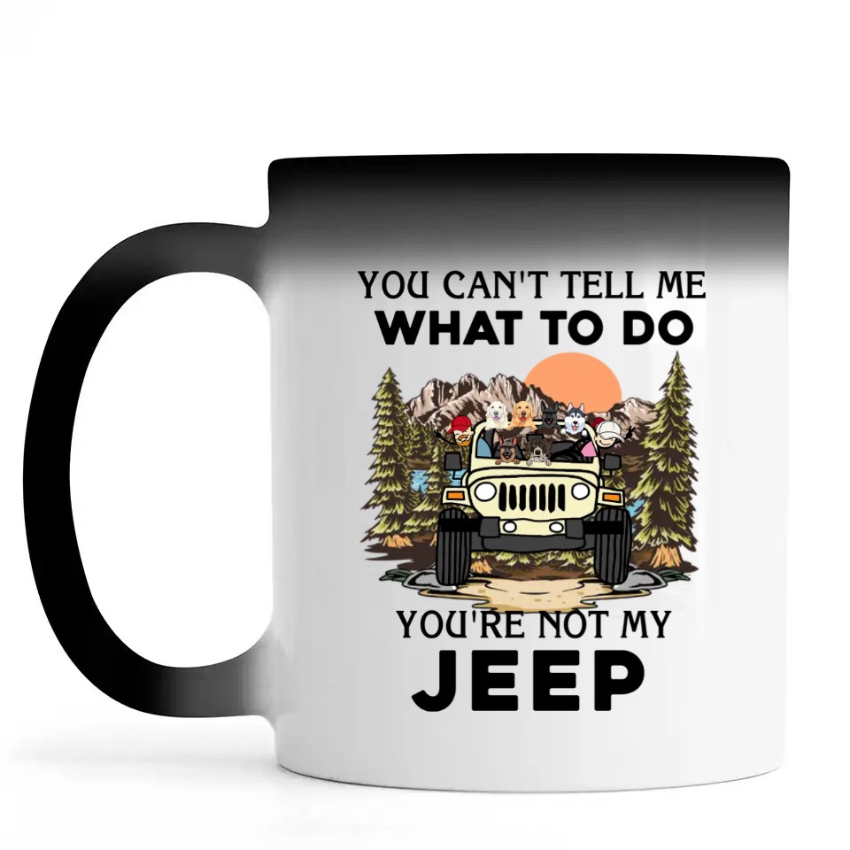 Jeep dog cat real women drive Jeeps Jeep life personalized color changing mug perfect gift idea funny custom gift - NH - 0446