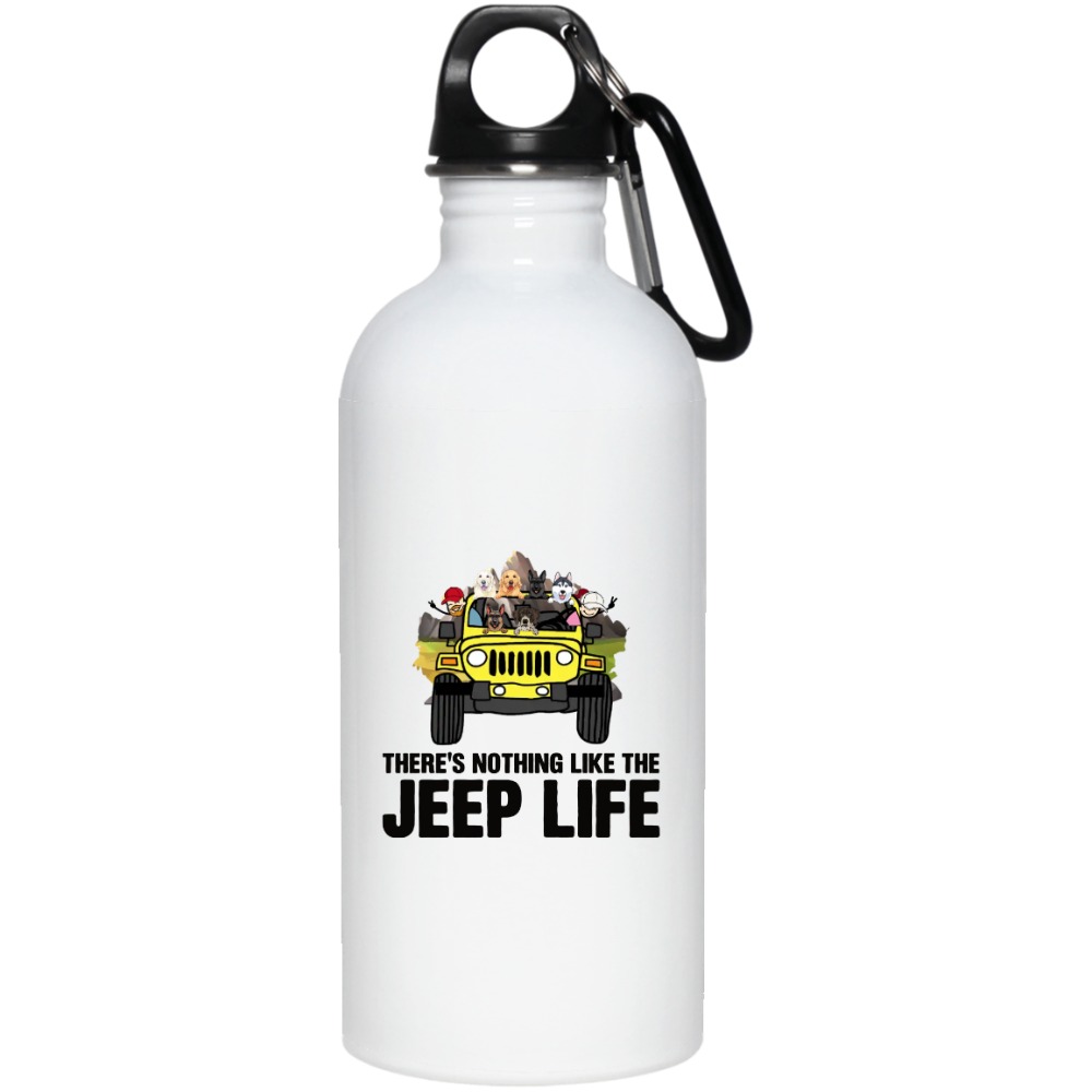 Jeep Wrangler There's Nothing Like The Jeep Life personalized water bottle perfect gift idea funny custom gift - QH - 0092800