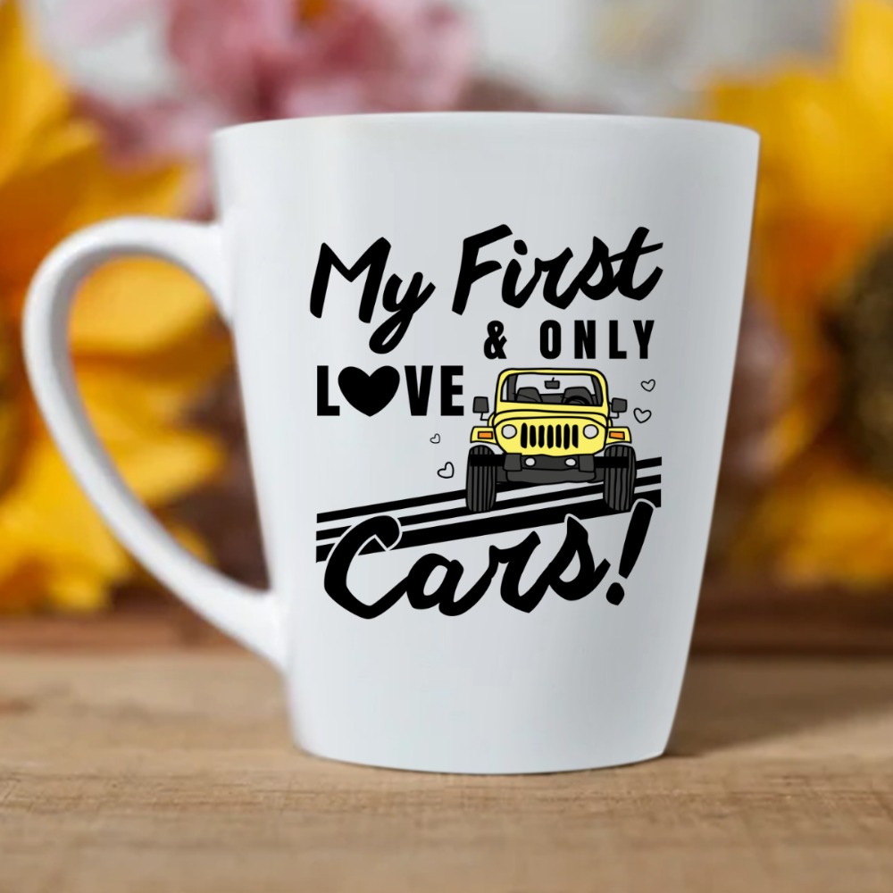 Jeep Collection My First And Only Love Cars personalized latte mug perfect gift idea funny custom gift - QH - 5679614