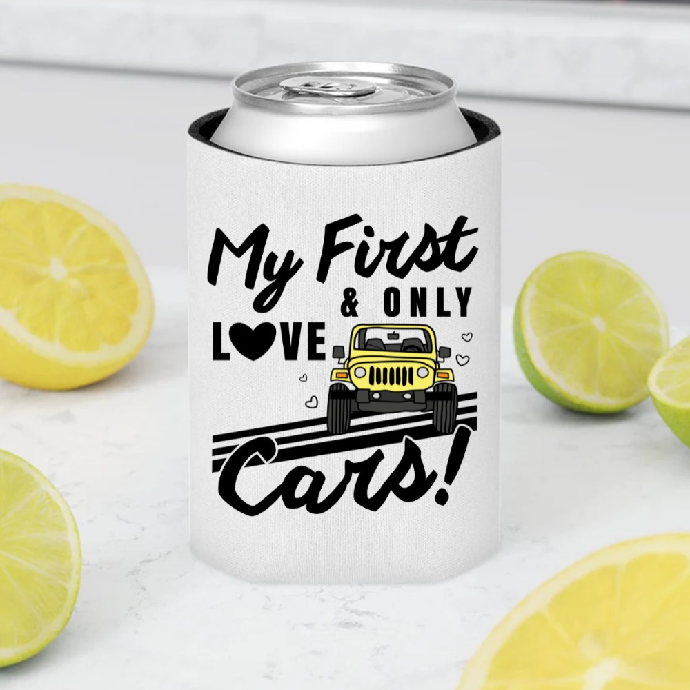 Jeep Collection My First And Only Love Cars personalized can cooler sleeve perfect gift idea funny custom gift - QH - 5679614