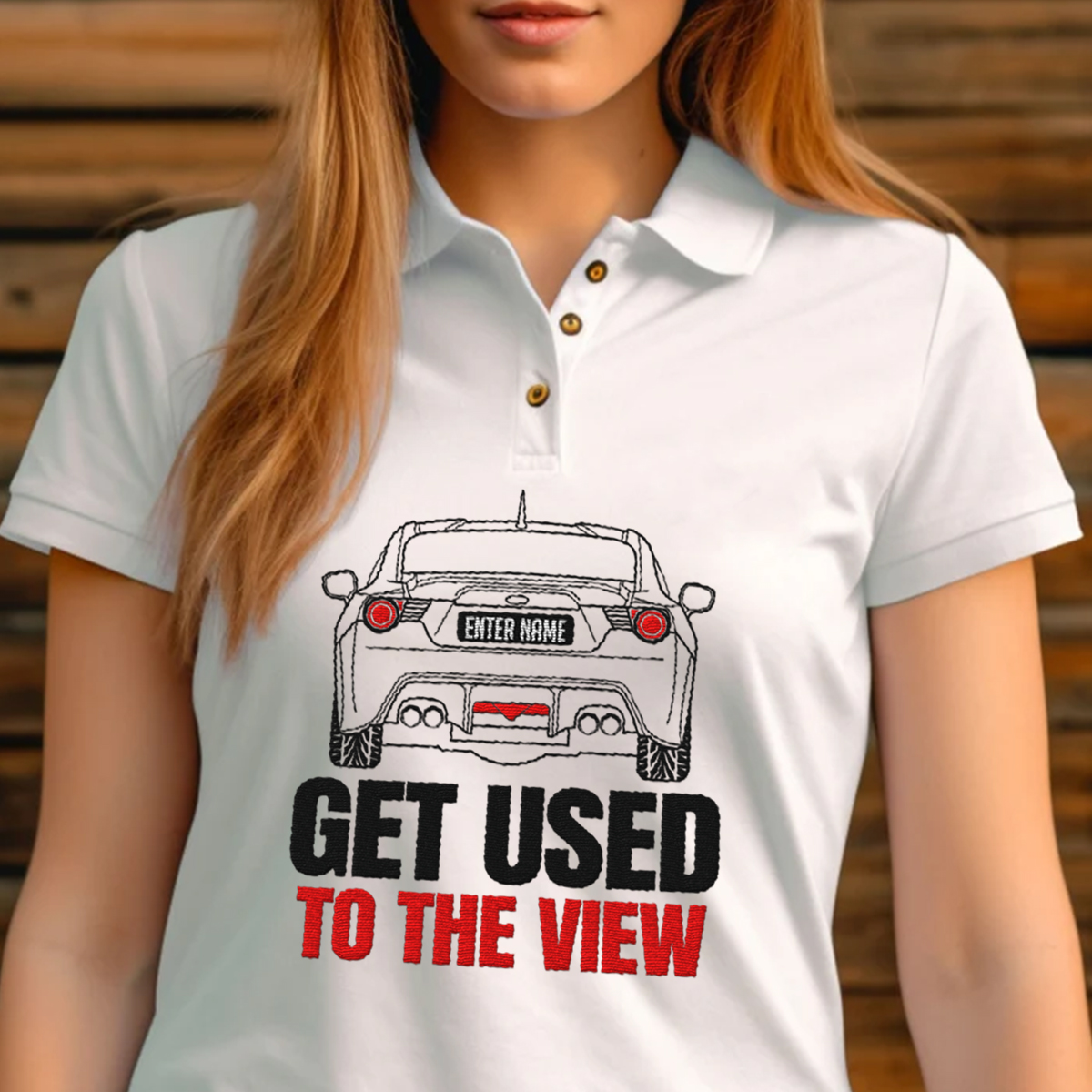 Scion FR-S Get Used To The View Personalized Embroidered Polo Perfect Gift Idea funny custom gift - QH - 3653592