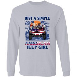Jeep wrangler just a simple American jeep girl pet dog cat parrot rabbit horse duck personalized front long sleeve t-shirt perfect gift idea funny custom gift- GG