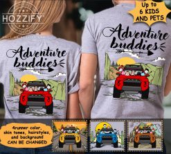 Toyota 4runner adventure buddies adventure crew pets dogs cats rabbits parrots horses chickens ducks alpacas pigs turtles personalized back t-shirt perfect gift idea funny custom gift - GG