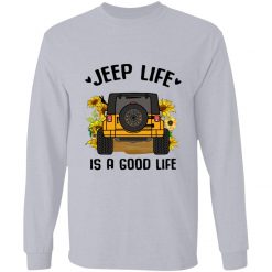 Jeep Hippie girl sunflower Jeep life is a good life personalized long sleeve perfect gift idea funny custom gift - NH