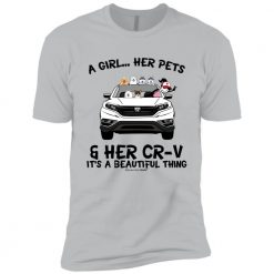 Pet dog cat a girl her honda cr-v personalized short sleeve perfect gift idea funny custom gift – TGV - 456456667777