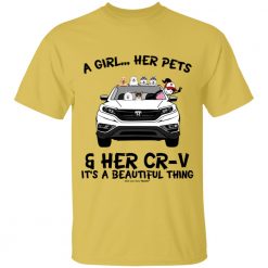 Pet dog cat a girl her honda cr-v personalized tie dye shirt perfect gift idea funny custom gift – TGV - 456456667777