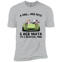 Pet dog cat a girl her pet her dog her cat her mazda miata personalized short sleeve perfect gift idea funny custom gift – TGV - 65774678