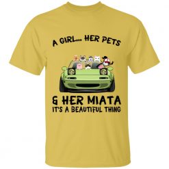 Pet dog cat a girl her pet her dog her cat her mazda miata personalized tie dye shirt perfect gift idea funny custom gift – TGV - 65774678