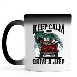 Jeep Wrangler Keep Calm And Drive Personalized Color Changing Mug Perfect Gift Idea Funny Custom Gift - QH-1935738