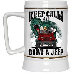 Jeep Wrangler Keep Calm And Drive Personalized Beer Stein Perfect Gift Idea Funny Custom Gift - QH-1935738
