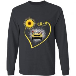 Honda CR-V sunflower pet kid dog cat choosing custom driver personalized long sleeve shirt perfect gift idea - QH-8557213