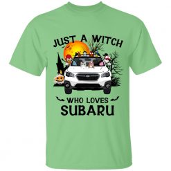 Subaru just a witch who loves subaru halloween personalized dye t-shirt perfect gift idea funny custom gift – TGV-785656777