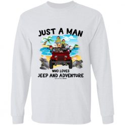 Jeep Wrangler just a girl a man who loves Jeep and adventure personalized long sleeve shirt perfect gift idea funny custom gift - QH-0022884