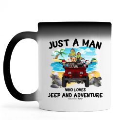 Jeep Wrangler just a girl a man who loves Jeep and adventure personalized color changing mug perfect gift idea funny custom gift - QH-0022884