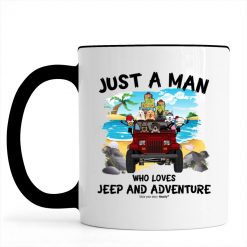 Jeep Wrangler just a girl a man who loves Jeep and adventure personalized accent mug perfect gift idea funny custom gift - QH-0022884
