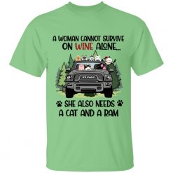 Ram Trucks choosing wine dog pet a woman cannot survive on wine alone she also needs a Ram personalized tie-dye t-shirt perfect gift idea funny custom gift - NH-0134504