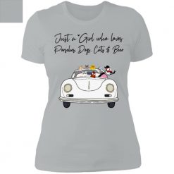 Porsche 356 just a girl who loves Porsches and coffee personalized ladies' boyfriend t-shirt - BT-8828521
