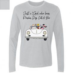 Porsche 356 just a girl who loves Porsches and coffee personalized men's premium LS - BT-8828521
