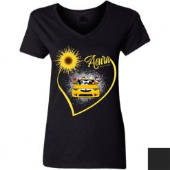 Honda Acura sunflower pet kid dog cat choosing custom driver personalized v-neck t-shirt perfect gift idea - QH-2977592