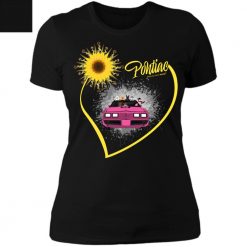 Pontiac sunflower pet kid dog cat choosing custom driver personalized ladies' boyfriend t-shirt perfect gift idea - QH - 0532930