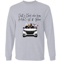 Honda HR-V 2021 just a girl who loves HR-Vs and coffee personalized long sleeve custom funny perfect gift idea - BT-0806136