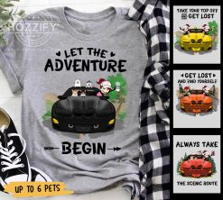 Pontiac Firebird coffee kid dog cat pet let the adventure begin personalized shirt t-shirt perfect gift idea funny custom gift - NH-2505486