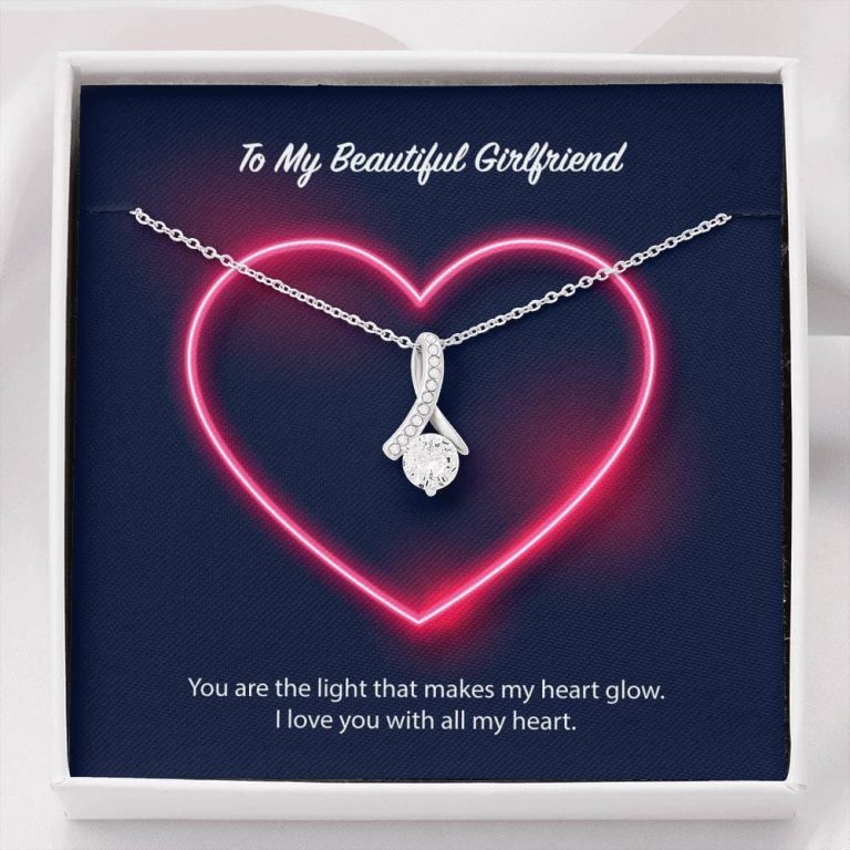 To My Beautiful Girlfriend Alluring Beauty Necklace
