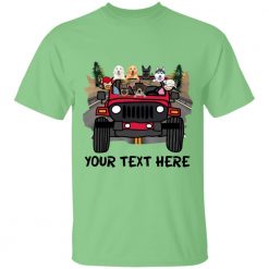 Jeep coffee wine beer kid dog cat pet alpacas your text here personalized name tie dye t-shirt perfect gift idea funny custom gift - NH-8829215