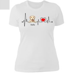 Pet Dog Cat Chicken Duck Parrot Rabbit Horse Turtle Pig Kid Heart Beat Personalized Ladies' Boyfriend T-Shirt Perfect Gift Funny Custom Gift - QH - 9277562