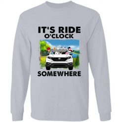Honda CR-V it's ride o'clock somewhere racing driving girl boy woman man personalized long sleeve - BT-9605284