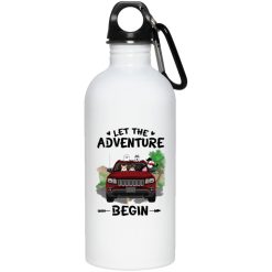 Jeep Compass coffee kid dog cat pet let the adventure begin personalized Water Bottle perfect gift idea funny custom gift - NH - 0731055