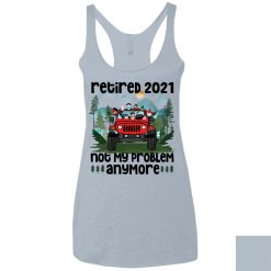 Jeep wrangler jk yj this girl lady old woman picks mud over makeup everyday adventure wheeling off roading personalized ladies' tank top funny custom perfect gift idea - GG - 8519968