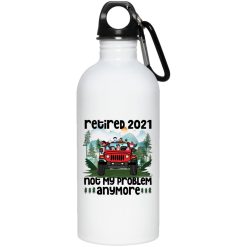Jeep wrangler jk yj this girl lady old woman picks mud over makeup everyday adventure wheeling off roading personalized Water Bottle funny custom perfect gift idea - GG - 8519968