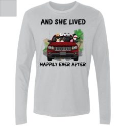 Jeep Compass coffee kid dog cat pet let the adventure begin and she lived happily ever after personalized Men's Premium LS perfect gift idea funny custom gift - NH - 9138458