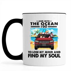 Jeep compass just a girl who loves jeep and beach couple wife husband in car summer flip flop white sand ocean vibe holiday family funny gift personalized Accent Mug - BT - 0377962