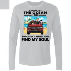 Jeep compass just a girl who loves jeep and beach couple wife husband in car summer flip flop white sand ocean vibe holiday family funny gift personalized Men's Premium LS - BT - 0377962