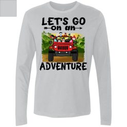 Jeep wrangler jk yj the adventures of add names custom family couple name anniversary group team personalized Men's Premium LS funny custom perfect gift idea - GG - 7467993