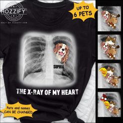 Pet kid dog cat duck chicken parrot horse x-ray of my heart personalized t-shirt perfect gift idea - QH - 3611704