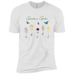 Family Grandma mama Watercolor Flowers Garden personalized short sleeve shirt perfect gift idea - QH - 1990100