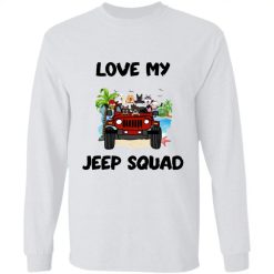 Jeep Wrangler dog pet love my Jeep squad Valentine's day gift for wife husband girlfriend boyfriend personalized long sleeve perfect gift idea funny custom gift - NH-2094865