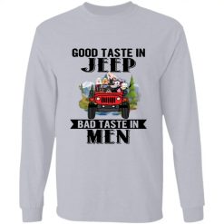 Jeep wrangler dog cat turtle good taste in jeep bad taste in men personalized long sleeve shirt perfect gift idea funny custom gift - HD - 1531380