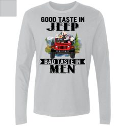Jeep wrangler dog cat turtle good taste in jeep bad taste in men personalized Men's Premium LS perfect gift idea funny custom gift - HD - 1531380