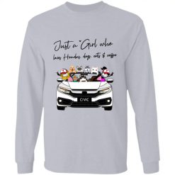 Honda Civic Type R FK8 just a girl who loves hondas and coffee beer wine tea sport hobby custom funny perfect gift idea personalized long sleeve shirt - BT - 2270068
