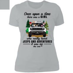 Jeep Renegade dog pet once upon a time there was a girl who really loved Jeeps and adventures animals personalized Ladies' Boyfriend T-Shirt perfect gift idea funny custom gift - NH - 9733870