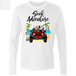 Jeep Wrangler dog pet seek adventure personalized Men's Premium LS perfect gift idea funny custom gift - NH - 5996405